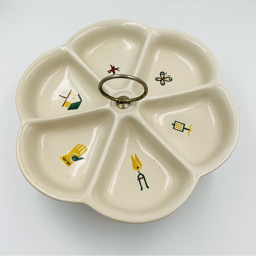 Vintage Poole Pottery Hors D'oeuvres Dish